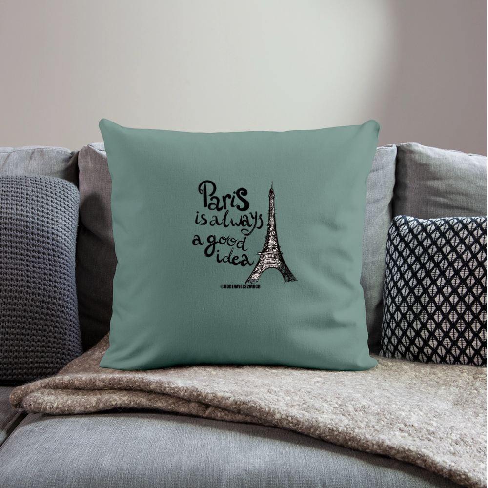 Throw Pillow Cover 18” x 18” - cypress green