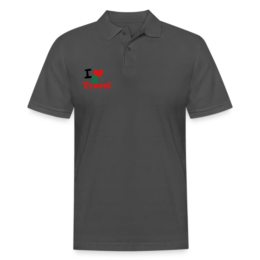 Men's Pique Polo Shirt - charcoal grey