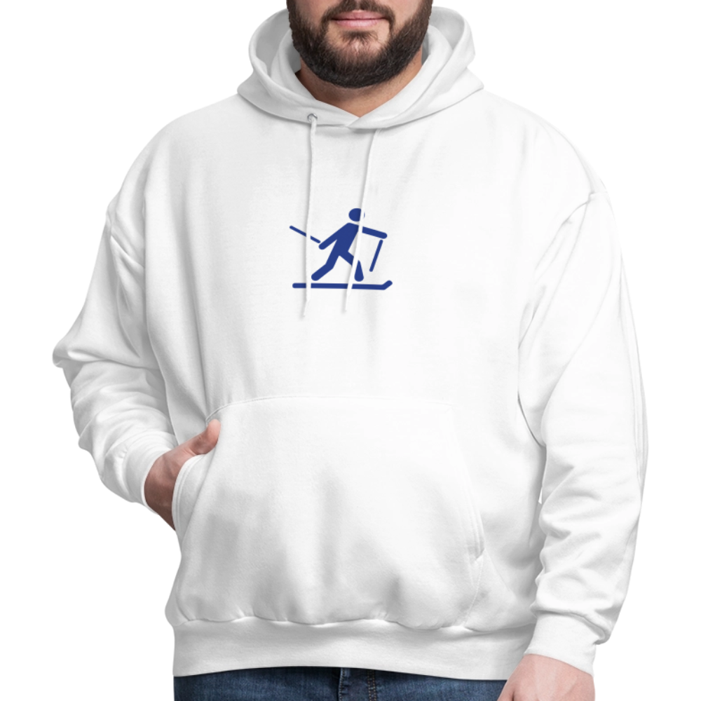 Men’s Hoodie-SKI - white