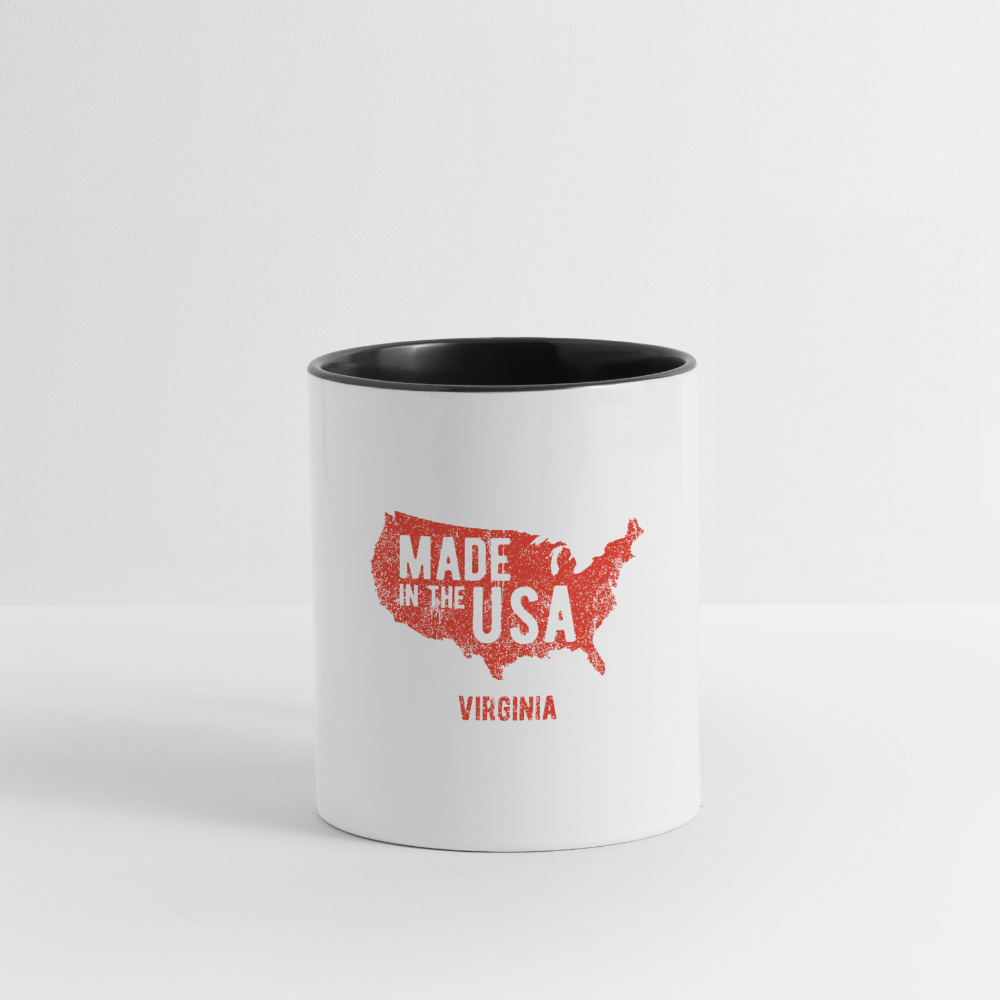Coffee Mug-VIRGINIA - white/black