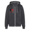 Unisex Full Zip Hoodie - charcoal grey