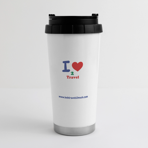 16 oz Travel Mug - white
