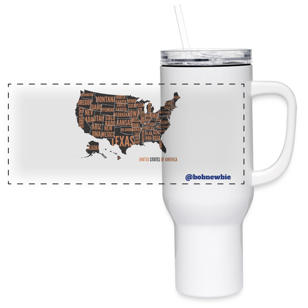 40 oz Travel Tumbler - white