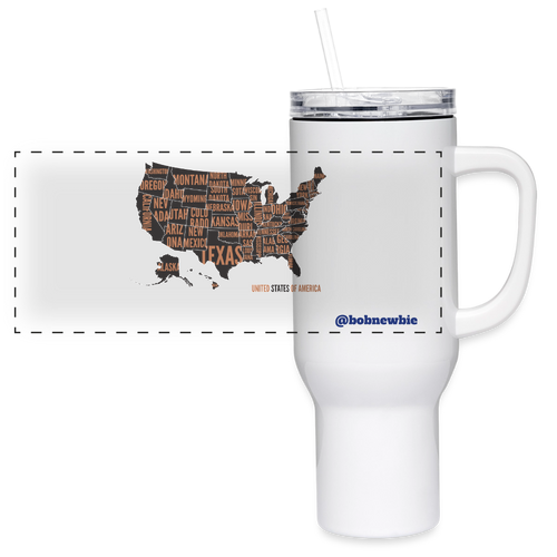40 oz Travel Tumbler - white