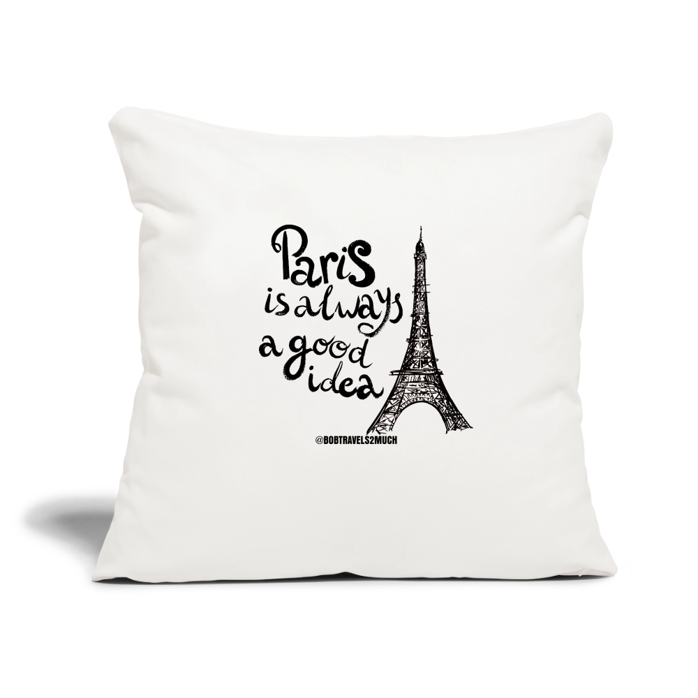 Throw Pillow Cover 18” x 18” - natural white