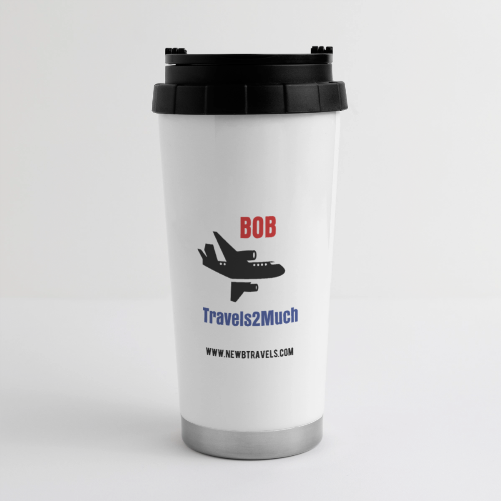16 oz Travel Mug - white