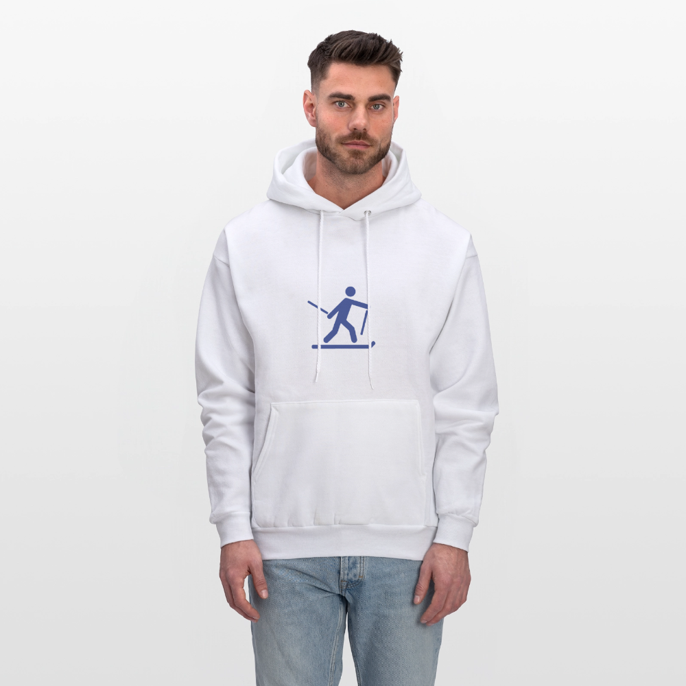 Men’s Hoodie-SKI - white