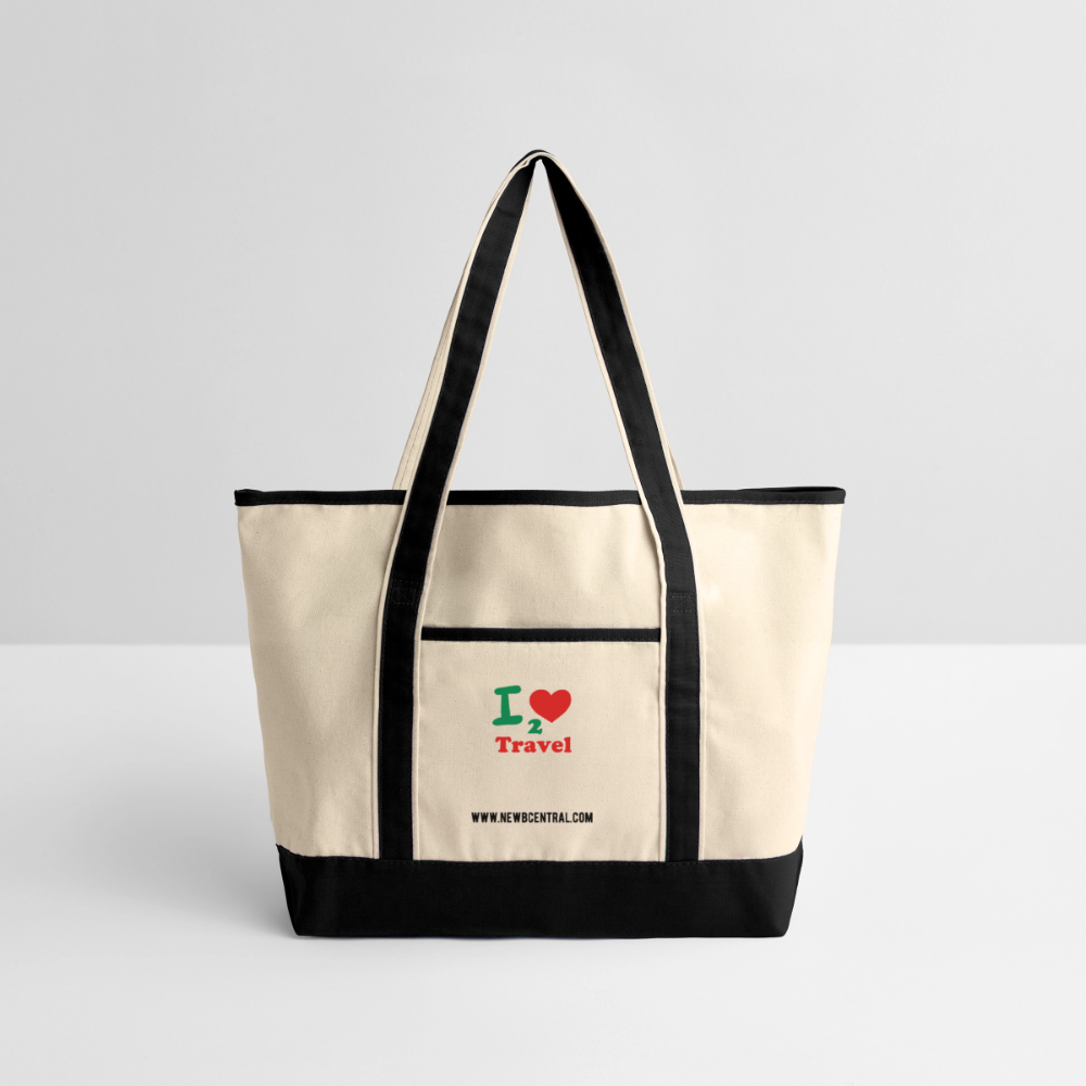 Tote Bag - Natural/French Navy