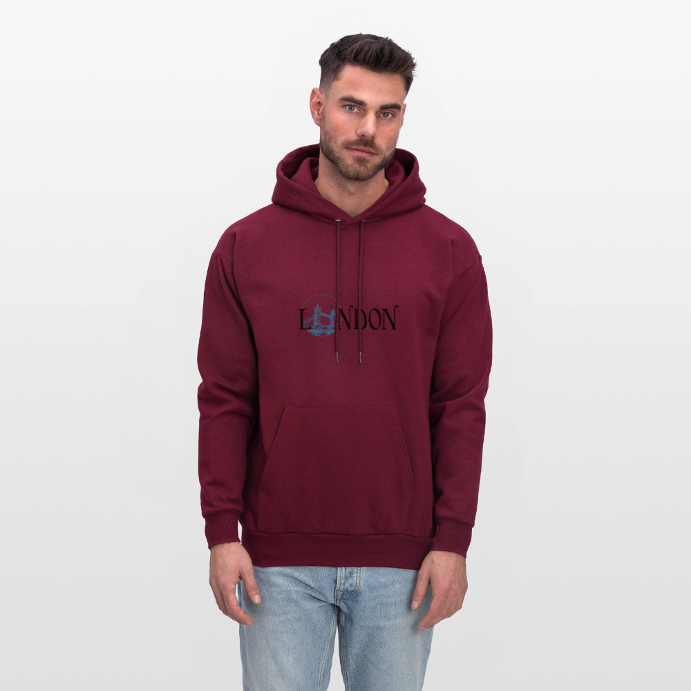 Men’s London Hoodie - burgundy