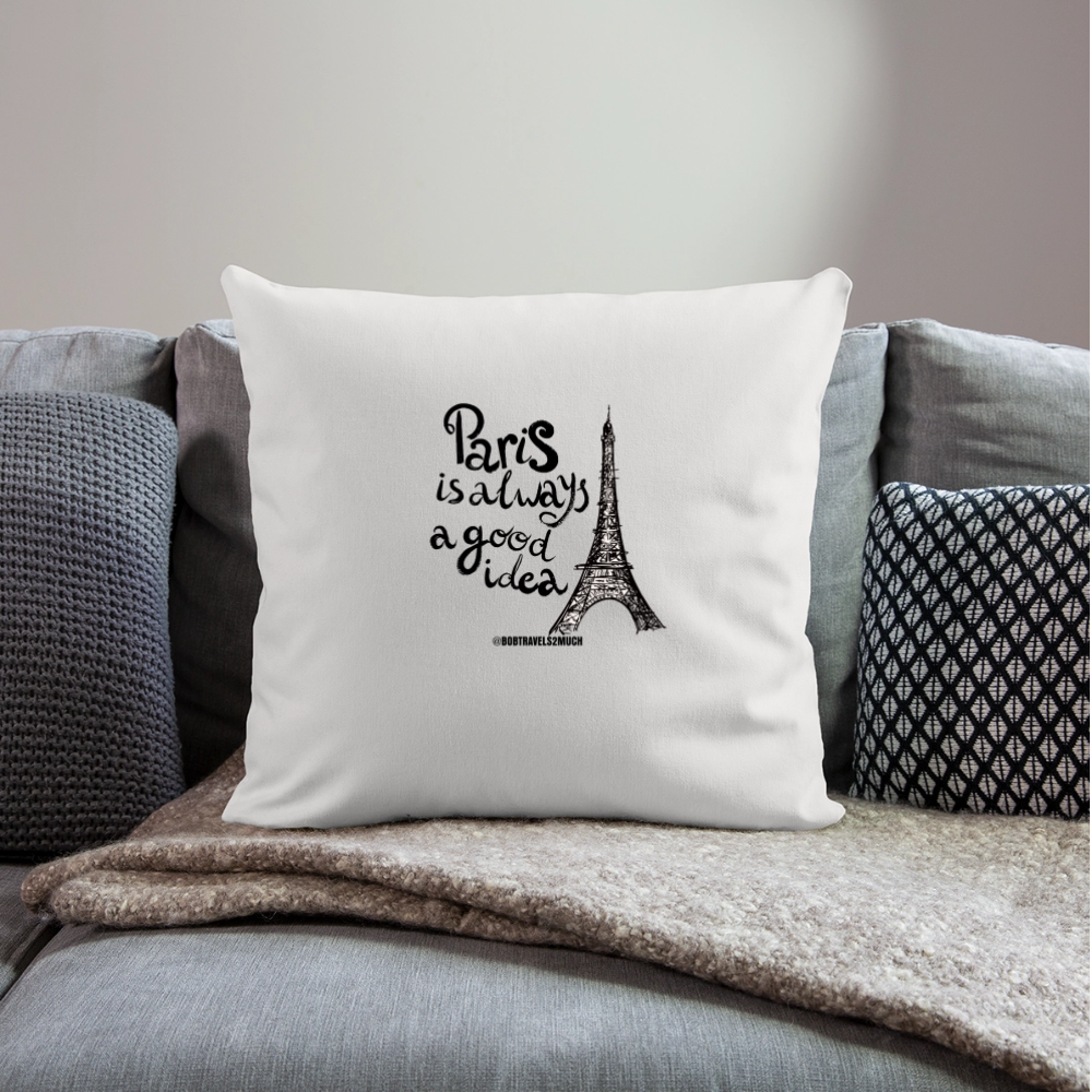 Throw Pillow Cover 18” x 18” - natural white
