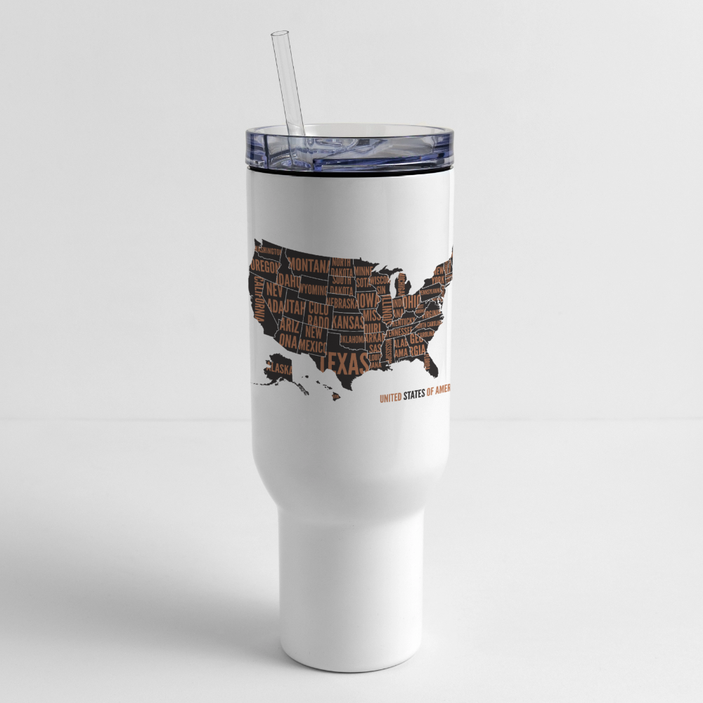 40 oz Travel Tumbler - white