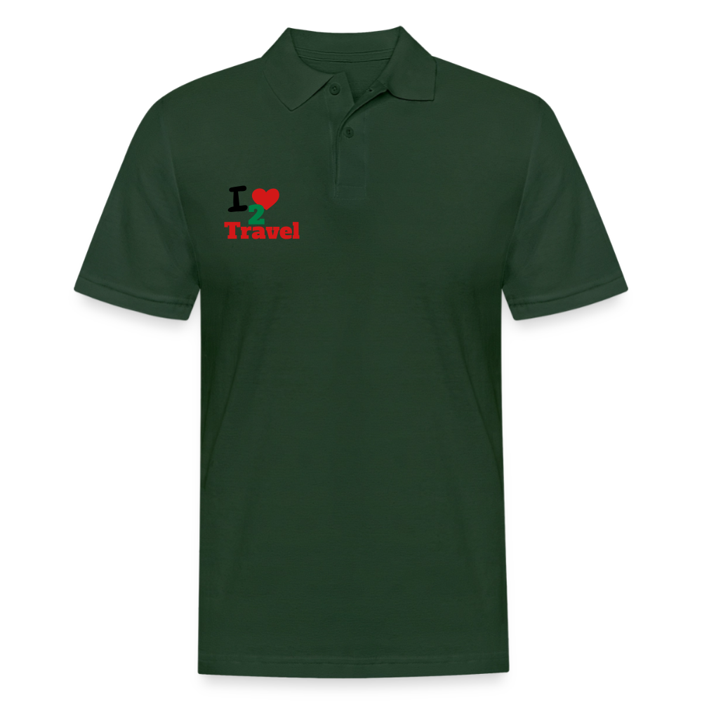 Men's Pique Polo Shirt - forest green
