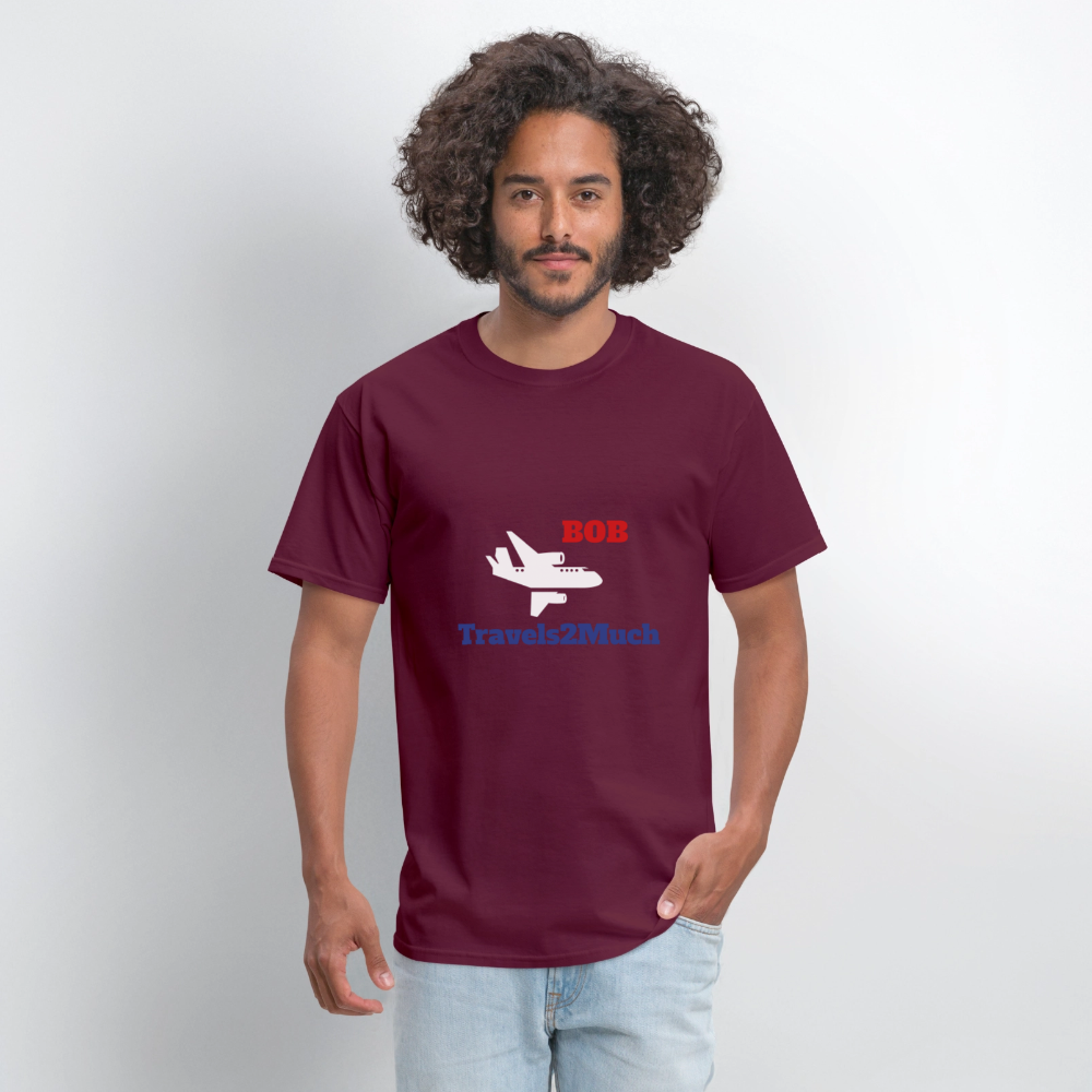 Men’s Logo Tee - burgundy