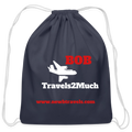 Cotton Drawstring Bag - navy