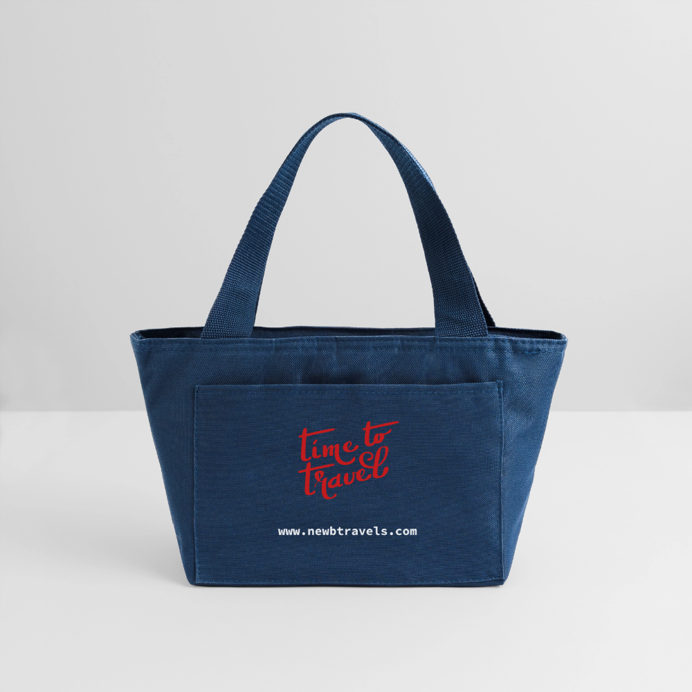 Recycled Insulated Lunch Bag - navy