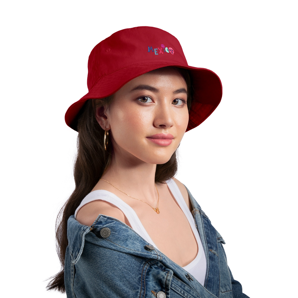 Bucket Hat-MEXICO - red